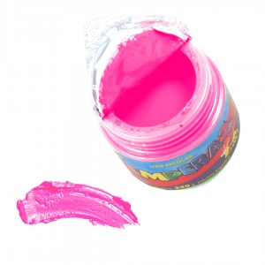 SEÑORITA TEMPERA EN POTE FLUO ROSA x 250gr